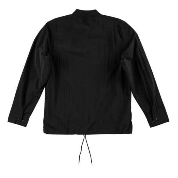 Mitchell And Ness Branded Rounding Jacket Black Mens Large Button Up - Picture 2 of 4